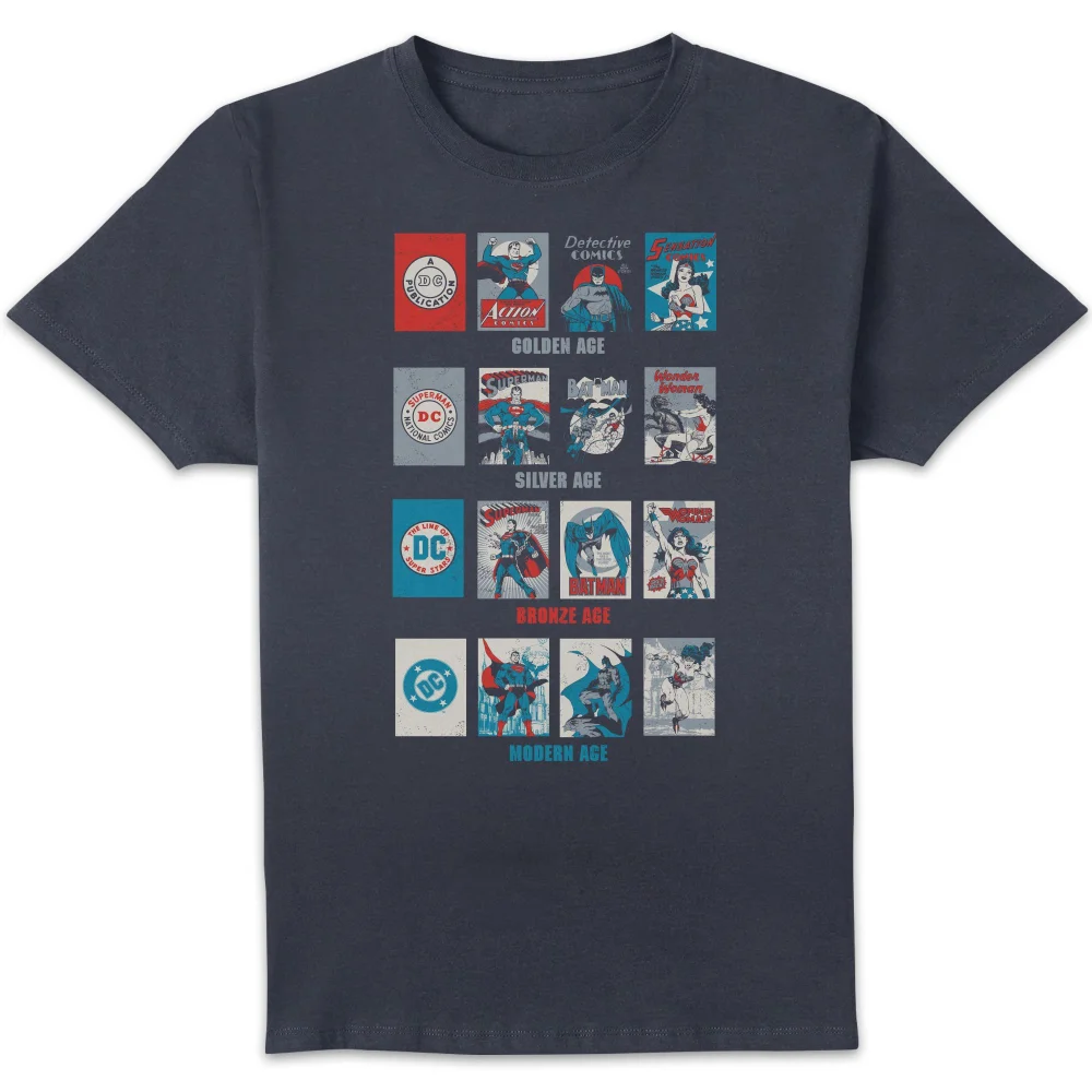 DC Comics Justice League Through The Ages Unisex T-Shirt - Navy - S Image 1