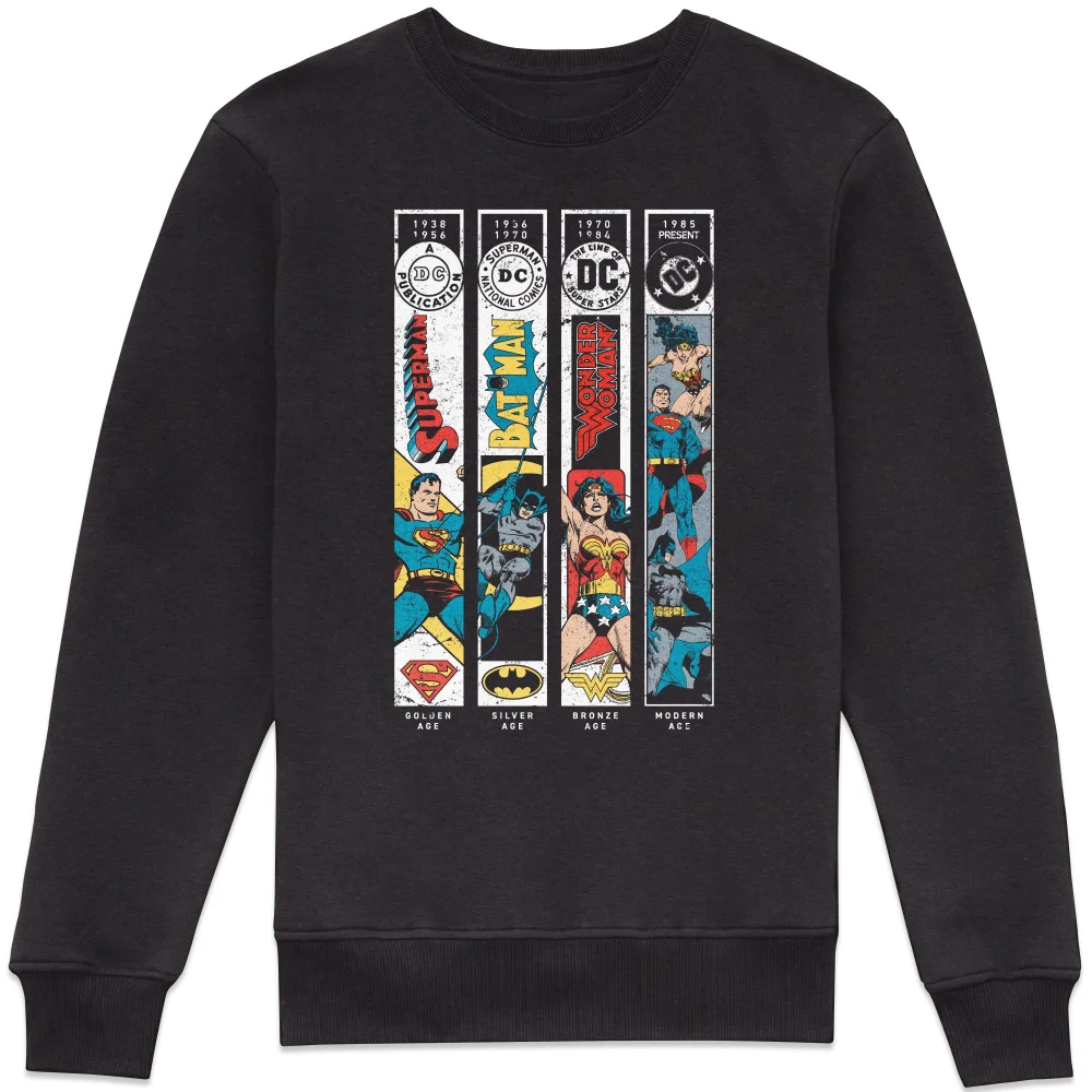 DC Comics Justice League Timeline Sweatshirt - Black - XS Image 1