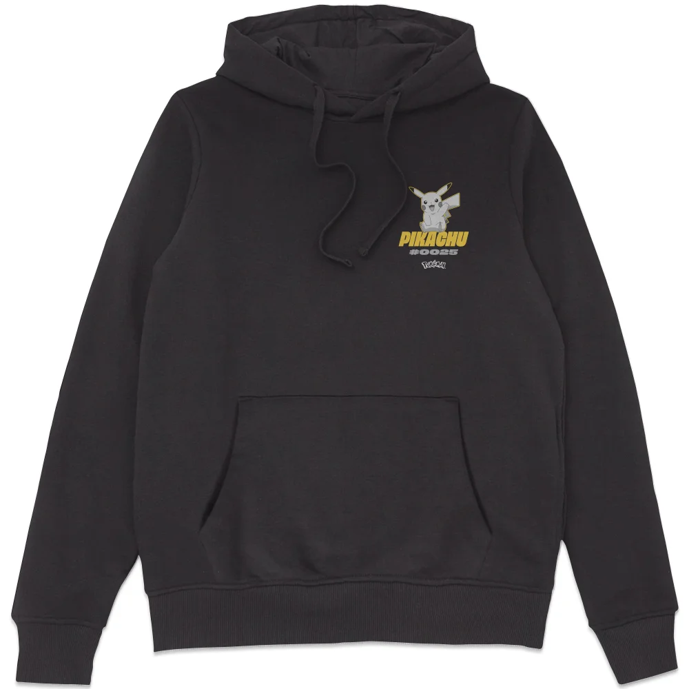 Pokémon Pikachu #0025 Unisex Hoodie - Black - XL Image 1