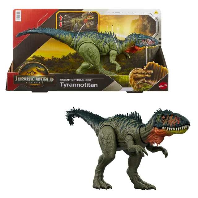 Jurassic World Saga Gigantic Thrashers: Tyrannotitan Dinosaur Figure