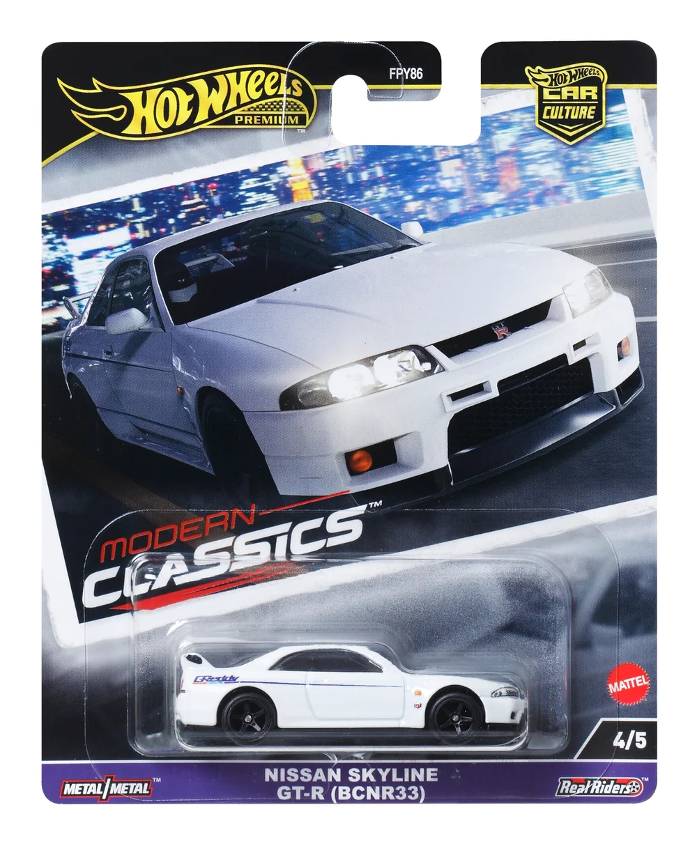 Hot Wheels Premium Car Modern Classics Nissan Skyline R-33 Image 1