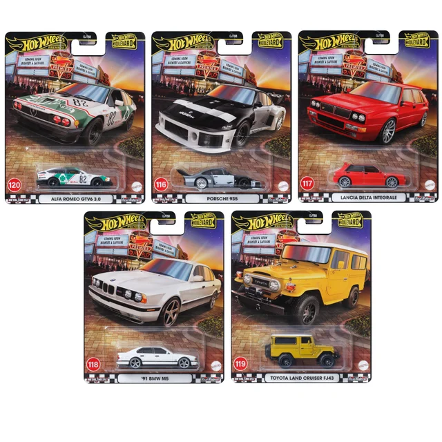 Hot Wheels Premium Boulevard 2025 Mix 1 Complete 5-Pack Bundle