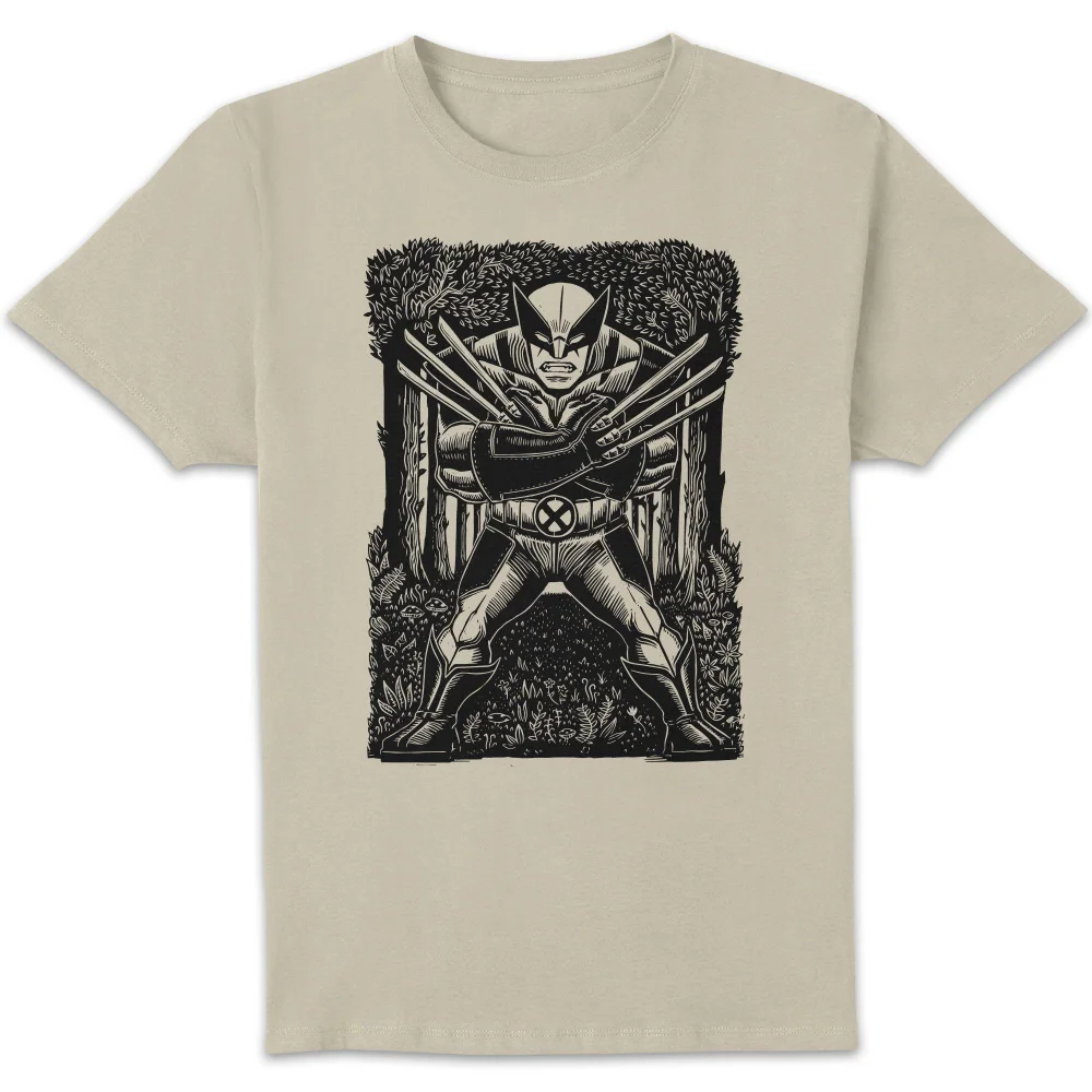 Marvel Wolverine Line Art Unisex T-Shirt - Cream - S Image 1