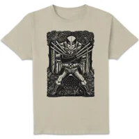 Marvel Wolverine Line Art Unisex T-Shirt - Cream - undefined undefined