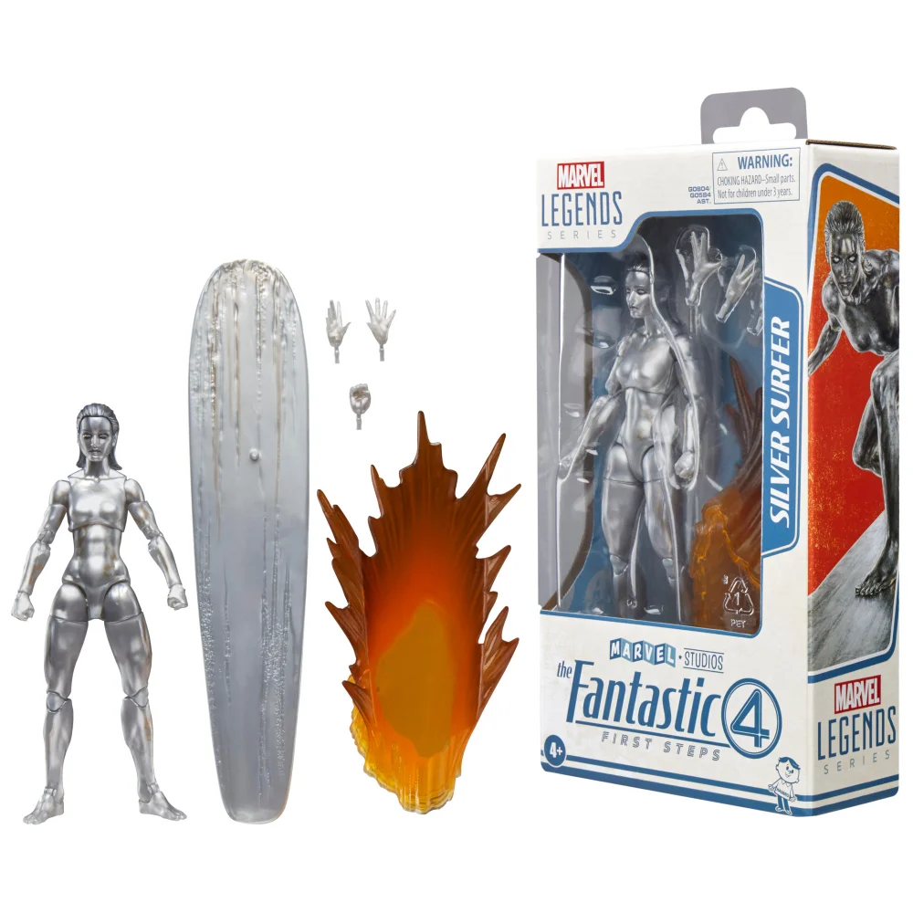 Hasbro Marvel Legends Series Silver Surfer, The Fantastic Four: First Steps 6" Action Figure Image 1