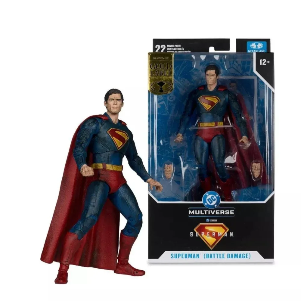 McFarlane Toys DC Comics Superman Movie Superman Battle Damage (Gold Label) Action Figure 7" Image 1