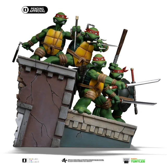 Iron Studios Teenage Mutant Ninja Turtles TMNT Set (Kevin Eastman Version) Art Scale 1/10 Statue