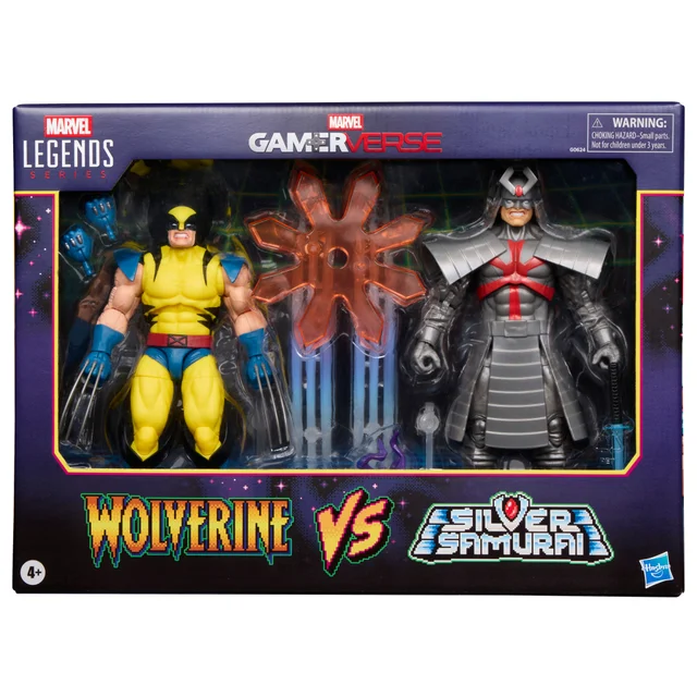 Hasbro Marvel Legends Series Gamerverse Wolverine vs Marvel's Silver Samurai 6-Inch Action Figures