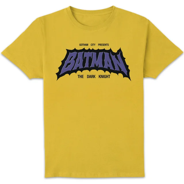 DC Comics Batman Dark Knight Unisex T-Shirt - Yellow