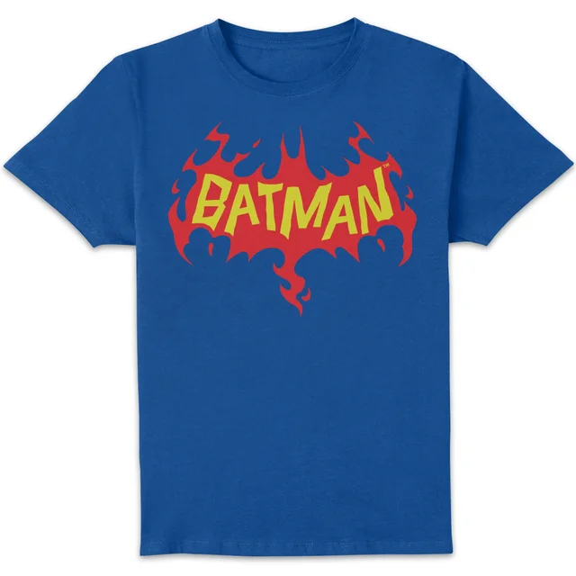 DC Comics Batman Flame Unisex T-Shirt - Blue