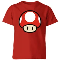 Nintendo Super Mario Power Up Mushroom Kids' T-Shirt - Red