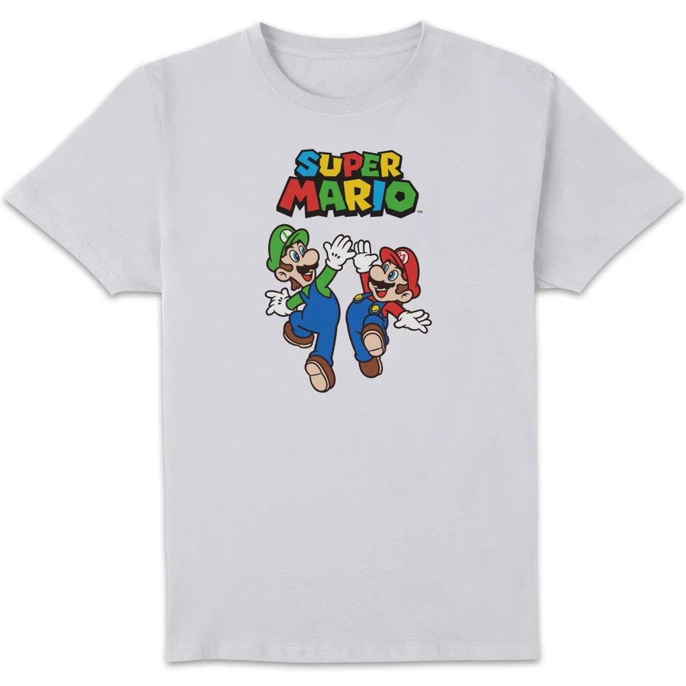 Nintendo Super Mario And Luigi Unisex T-Shirt - White - S Image 1