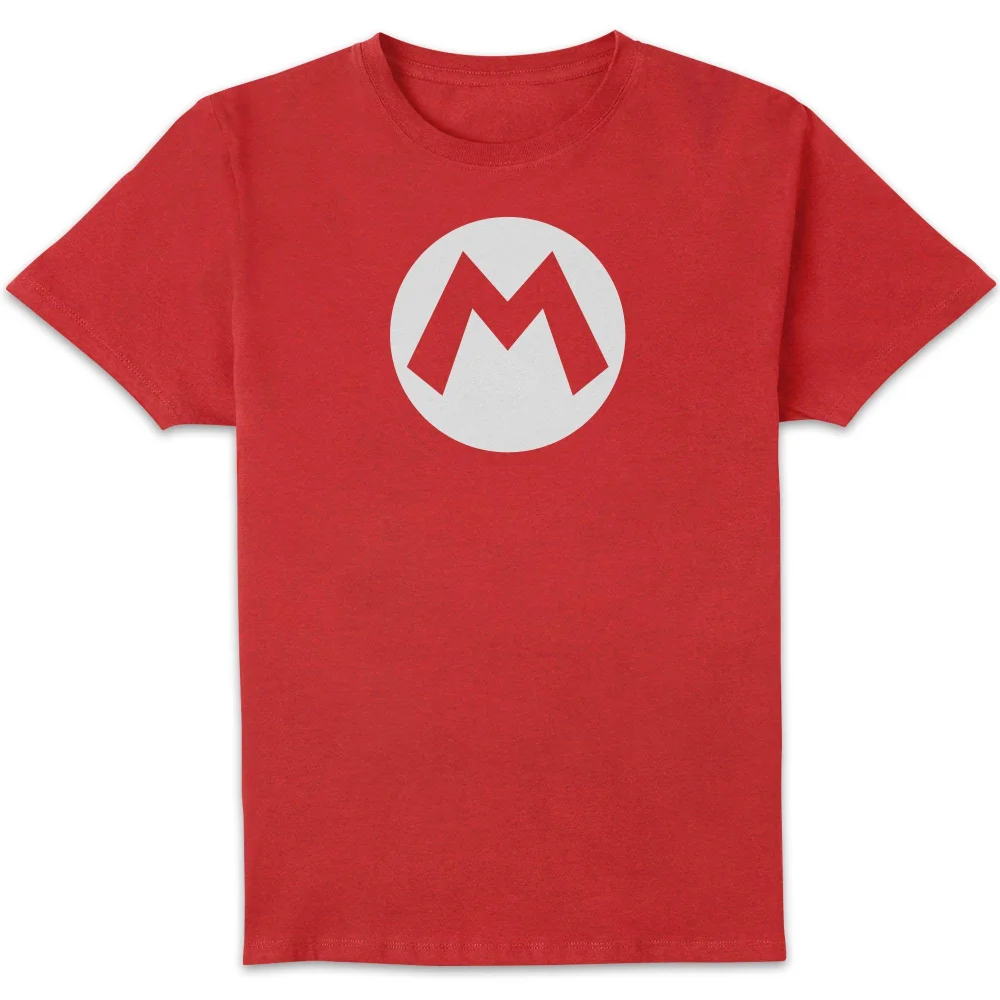 Nintendo Super Mario Badge Unisex T-Shirt - Red - S Image 1