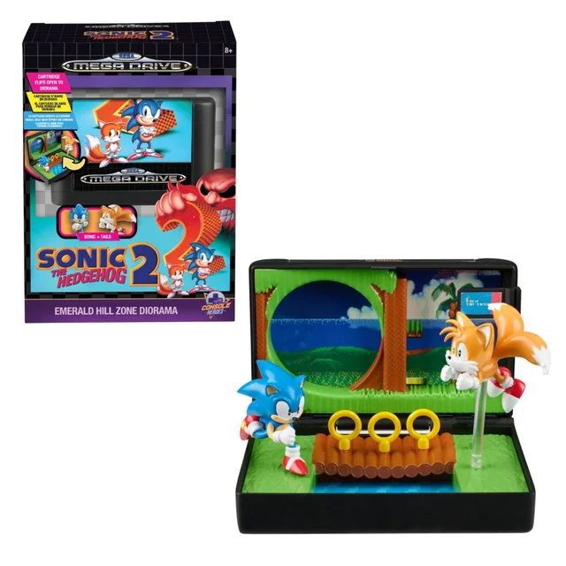 Console Heroes Sega Mega Drive Sonic The Hedgehog 2 Emerald Zone Diorama