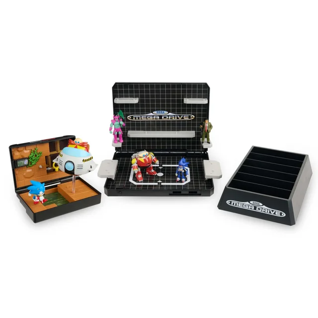 Console Heroes Sega Mega Drive Console & Sonic The Hedgehog Supervillain Bundle Diorama