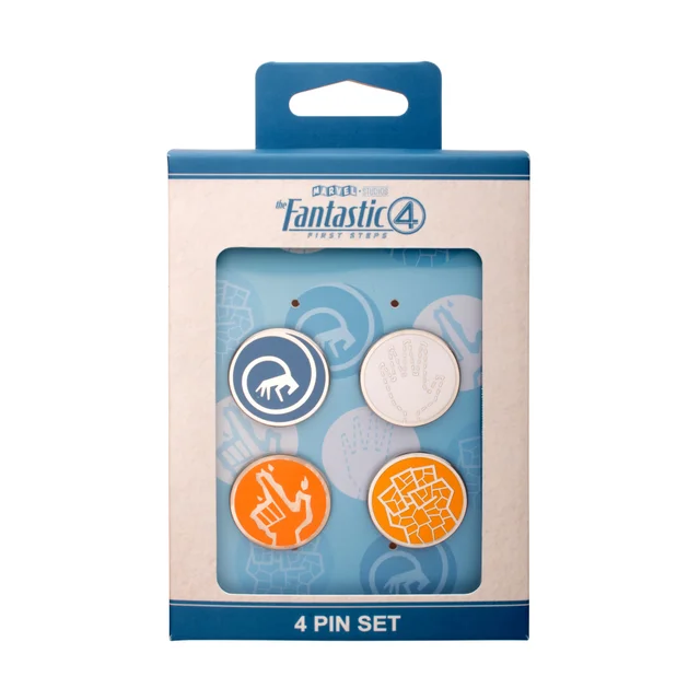 The Fantastic Four: First Steps Symbols Enamel Pin Set