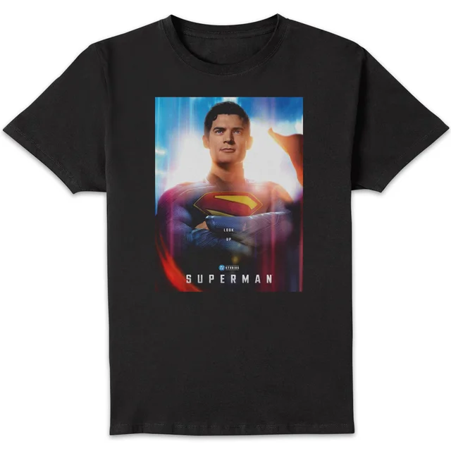 DC Comics Superman Poster Unisex T-Shirt - Black
