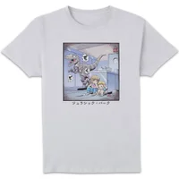 Jurassic Park Anime Raptor Scene Anime Unisex T-Shirt - White - undefined undefined