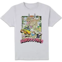 Jurassic Park Anime Character Scene Anime Unisex T-Shirt - White - undefined undefined