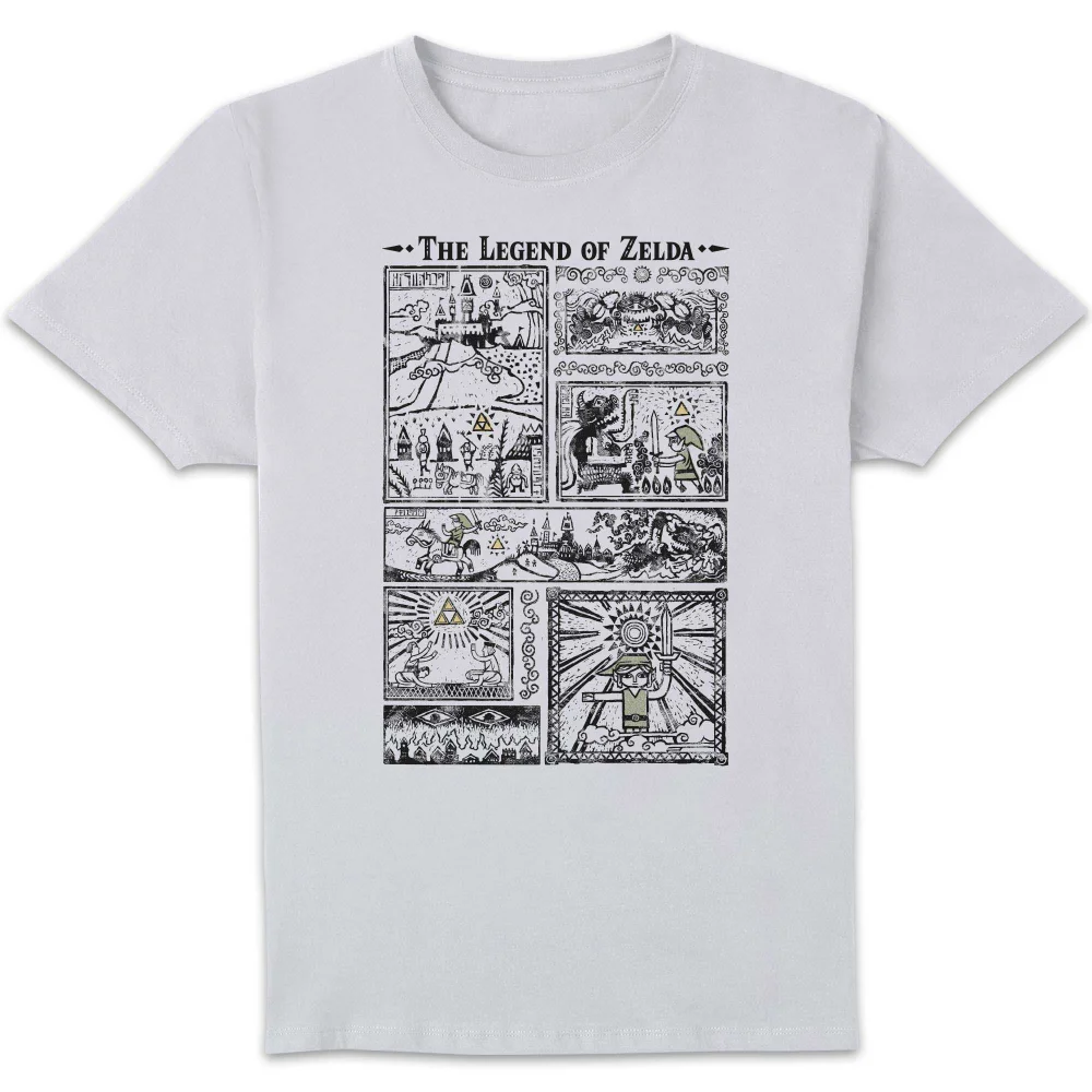 The Legend of Zelda Drawings Unisex T-Shirt - White - 5XL Image 1