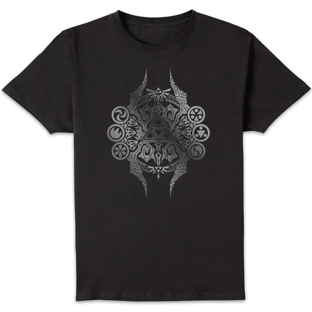 The Legend of Zelda Silver Deco Unisex T-Shirt - Black