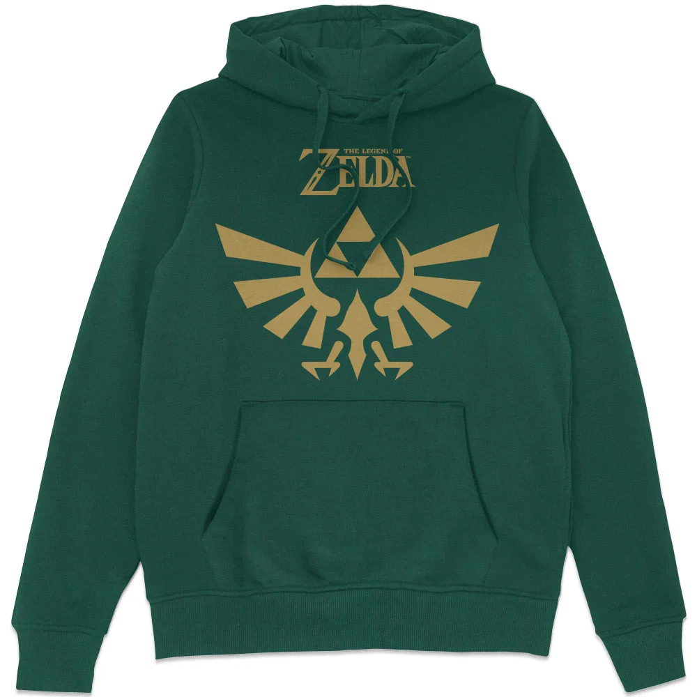 The Legend of Zelda Classic Logo Hoodie - Green - S Image 1