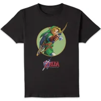 The Legend of Zelda Ocarina Circle Unisex T-Shirt - Black