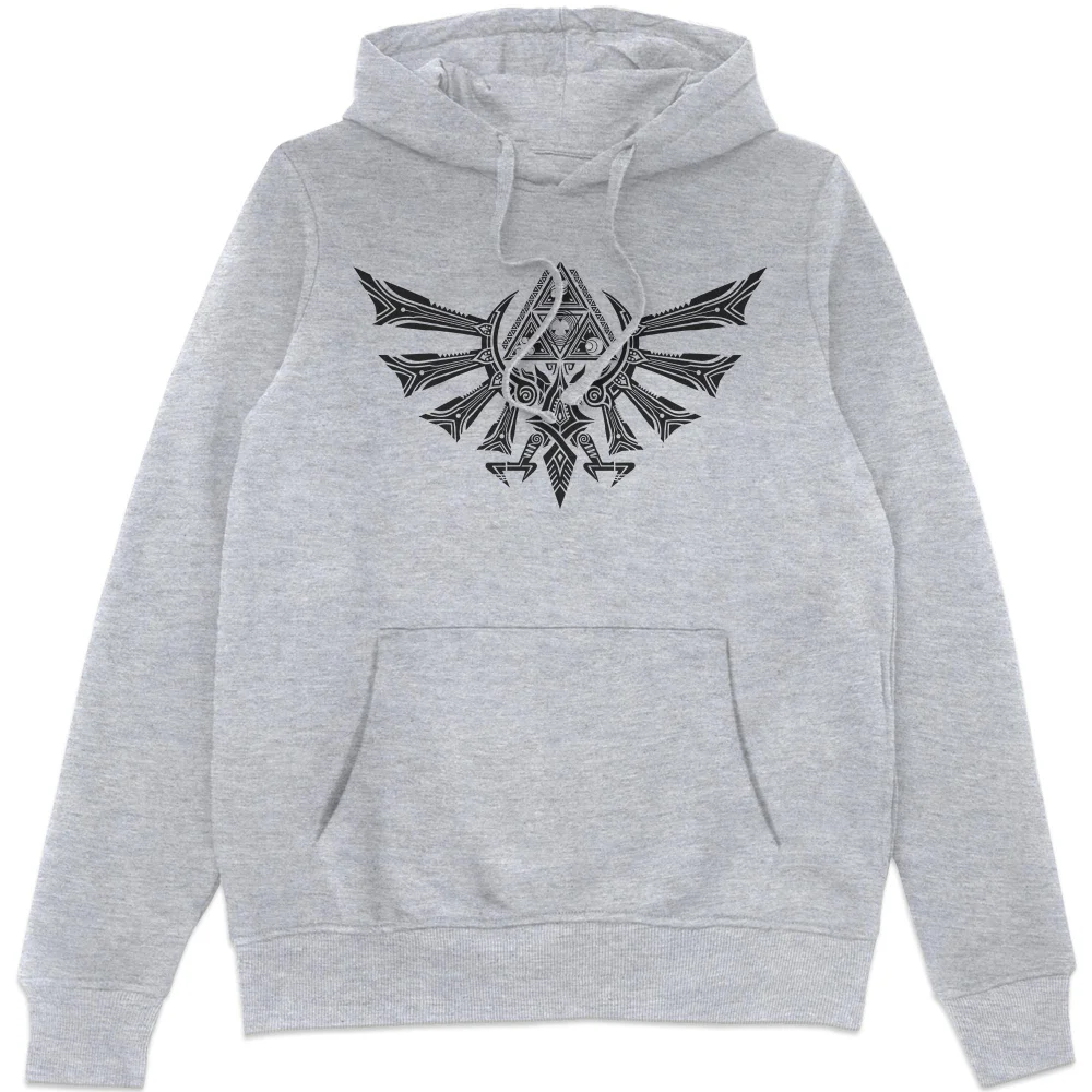 The Legend of Zelda Hyrule Tribal Hoodie - Grey - S Image 1