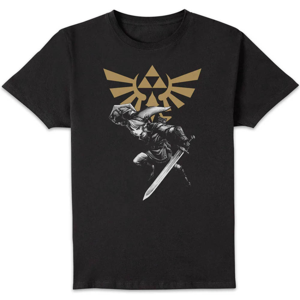The Legend of Zelda Link Starburst Unisex T-Shirt - Black - S Image 1