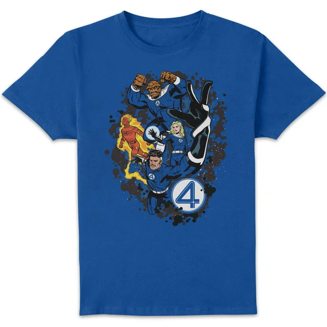 Marvel Fantastic Four Nebular Burst Unisex T-Shirt - Blue