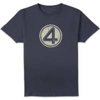 Marvel Fantastic Four Distressed Symbol Unisex T-Shirt - Navy - undefined undefined