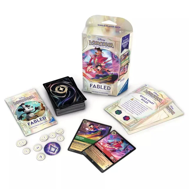 Disney Lorcana Trading Card Game Fabled Starter Deck A