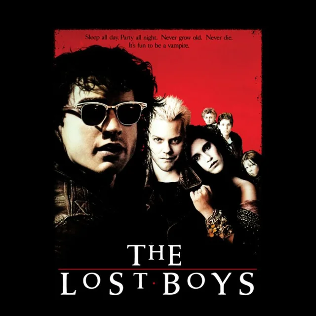 The Lost Boys Retro Poster Unisex T-Shirt - Black