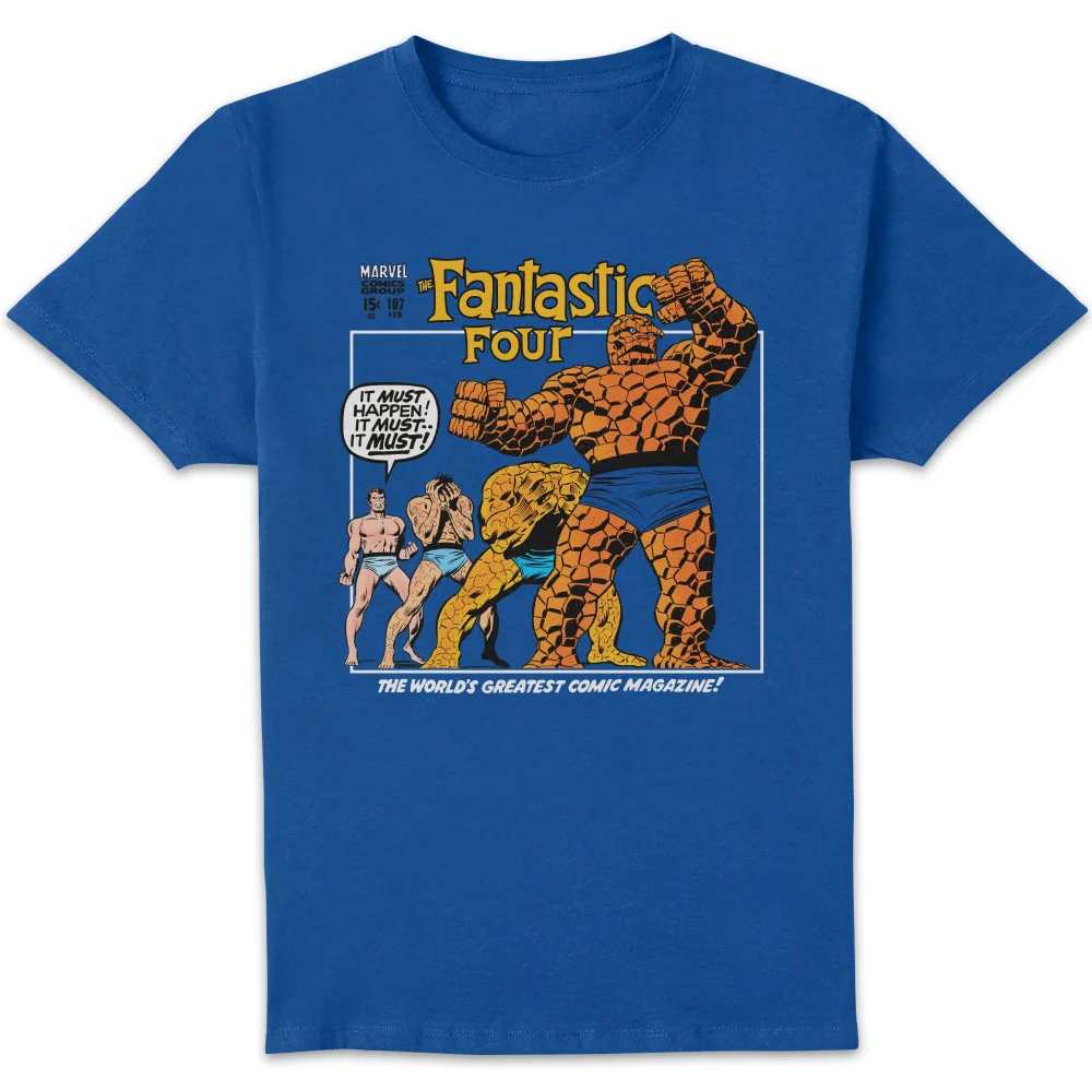 Marvel Fantastic Four Transformation Unisex T-Shirt - Blue - S Image 1