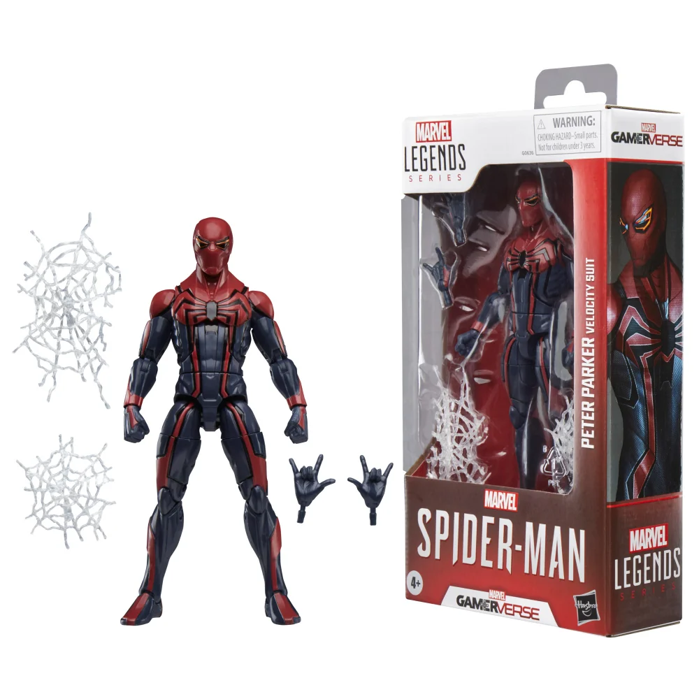 Hasbro Marvel Legends Series Gamerverse Velocity Suit Peter Parker, Spider-Man 6" Action Figure Image 1
