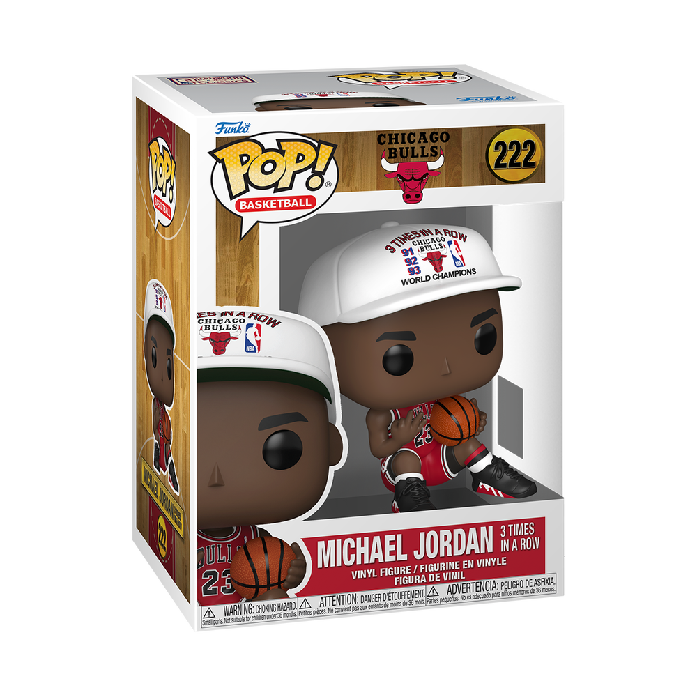 NBA Bulls Michael Jordan (3x in a Row) Funko POP! Vinyl Image 1