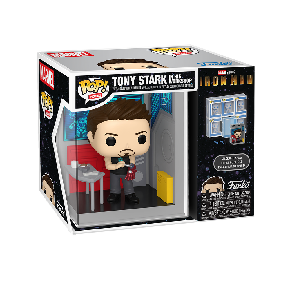 Marvel - Tony Stark's Garage Funko Pop Vinyl Nooks (Iron Man) Image 1