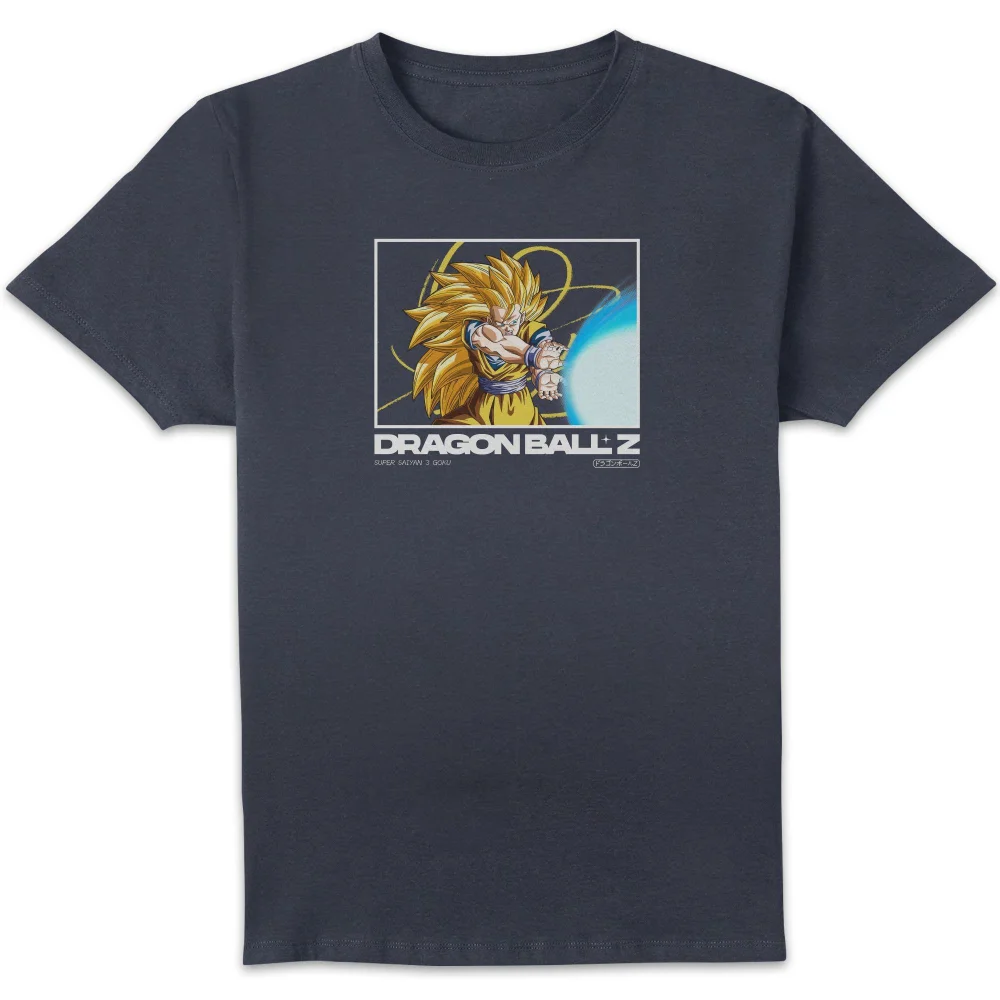Dragon Ball Z Super Saiyan 3 Goku Profile Unisex T-Shirt - Navy - S Image 1