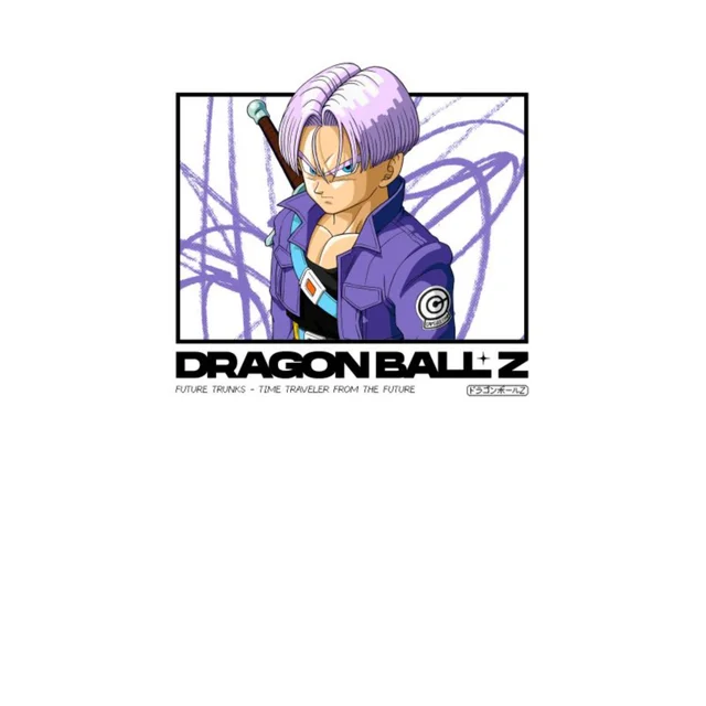 Dragon Ball Z Future Trunks Profile Unisex T-Shirt - White