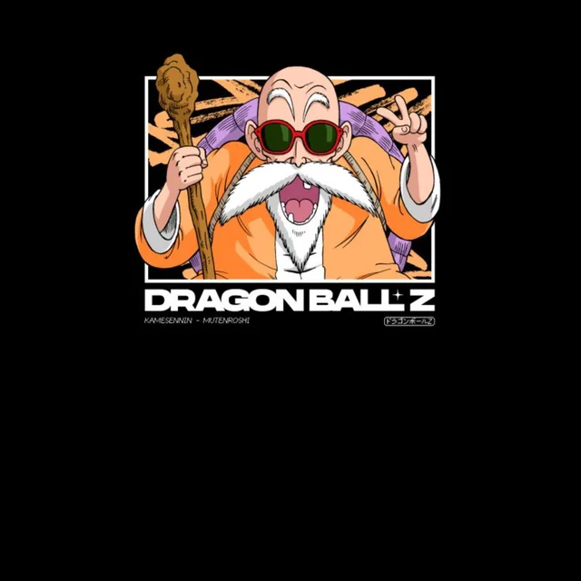 Dragon Ball Z Mutenroshi Profile Unisex T-Shirt - Black