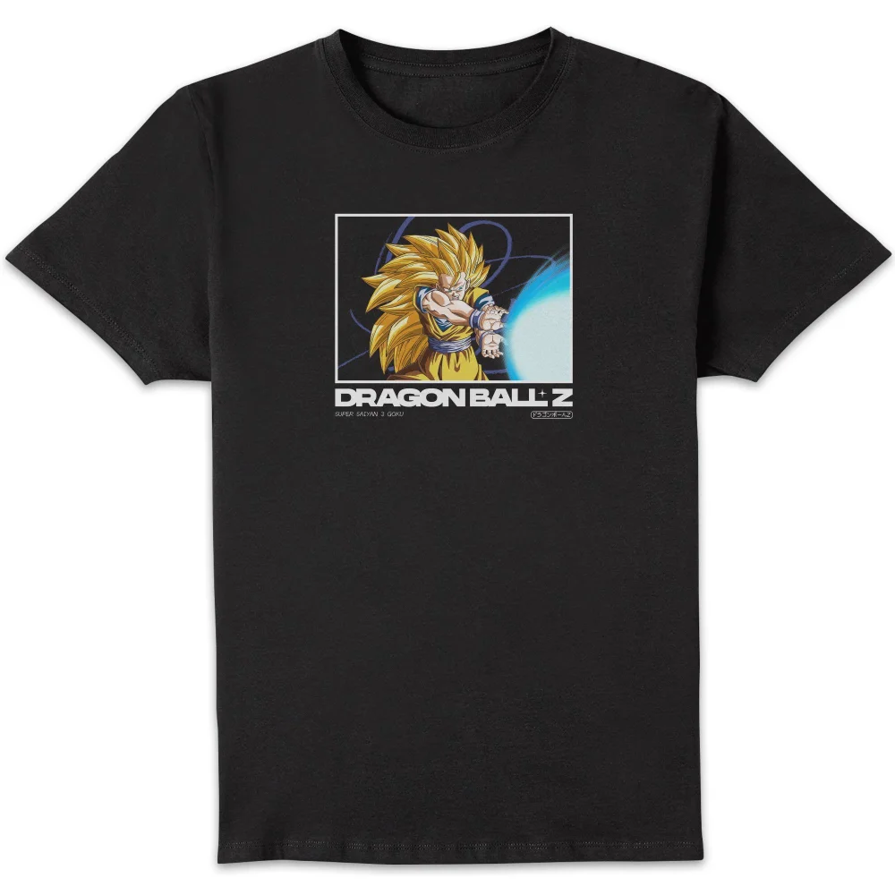 Dragon Ball Z Super Saiyan 3 Goku Profile Unisex T-Shirt - Black - S Image 1