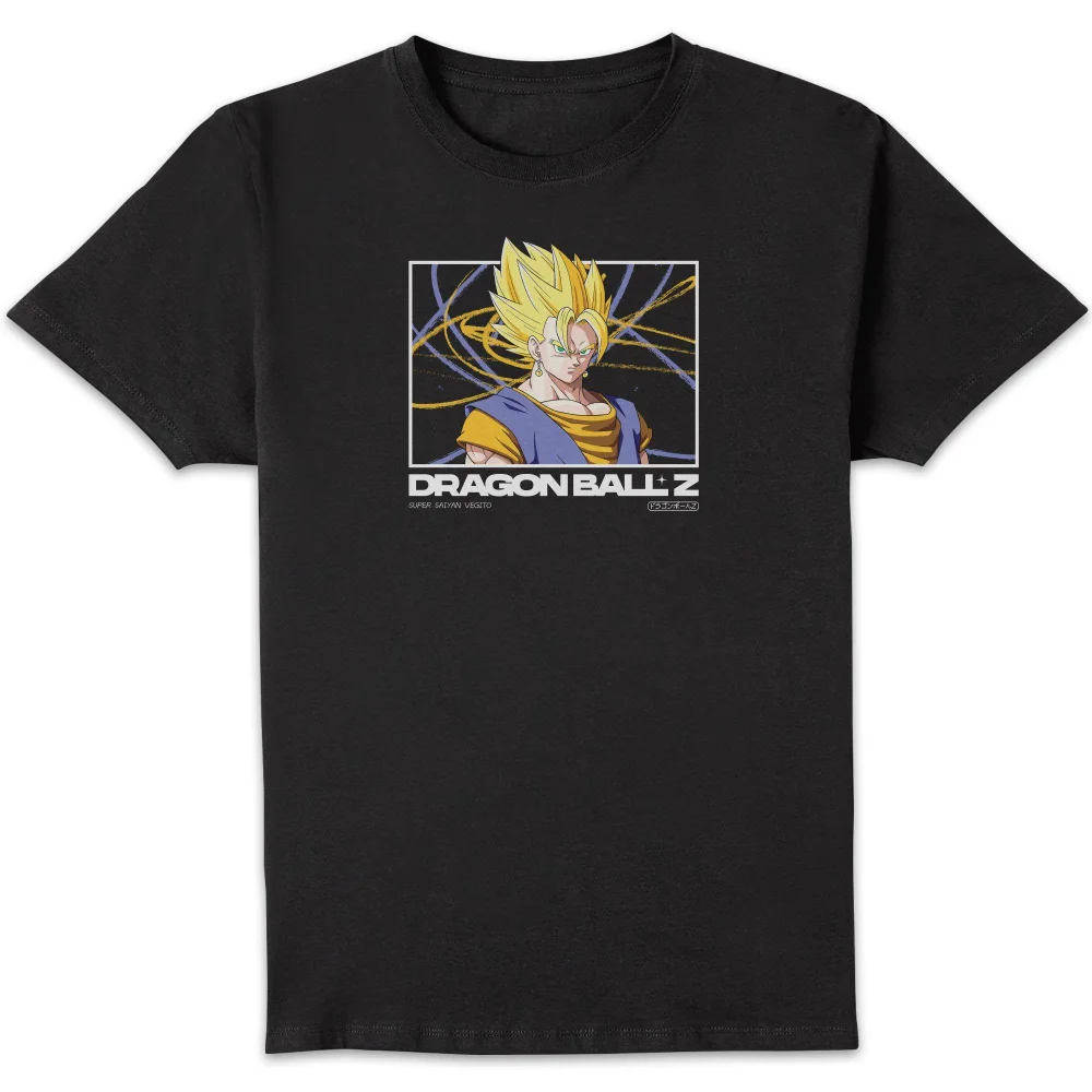 Dragon Ball Z Super Saiyan Vegito Profile Unisex T-Shirt - Black - S Image 1