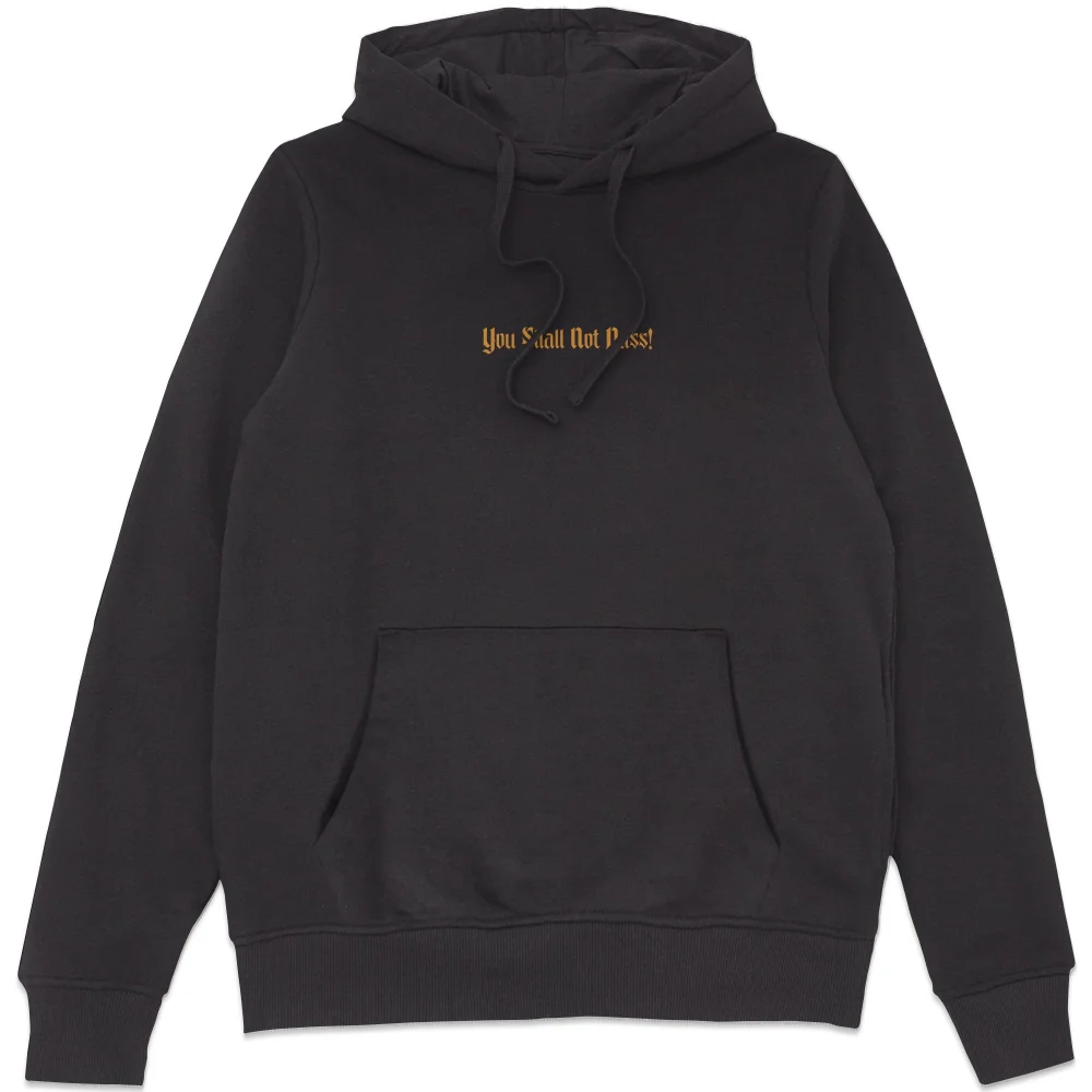 Lord Of The Rings You Shall Not Pass Hoodie - Black - XL Image 1