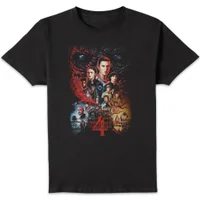 Stranger Things Season Four Poster Unisex T-Shirt - Black - undefined undefined