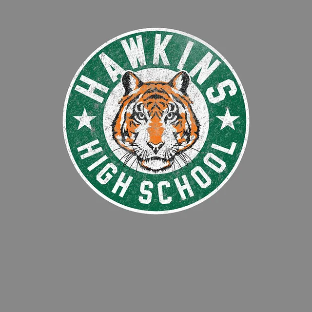 Stranger Things Hawkins High School Tigers Unisex T-Shirt - Grey