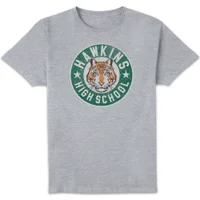 Stranger Things Hawkins High School Tigers Unisex T-Shirt - Grey - undefined undefined