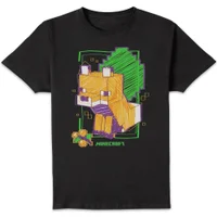 Minecraft Fox Unisex T-Shirt - Black - undefined undefined