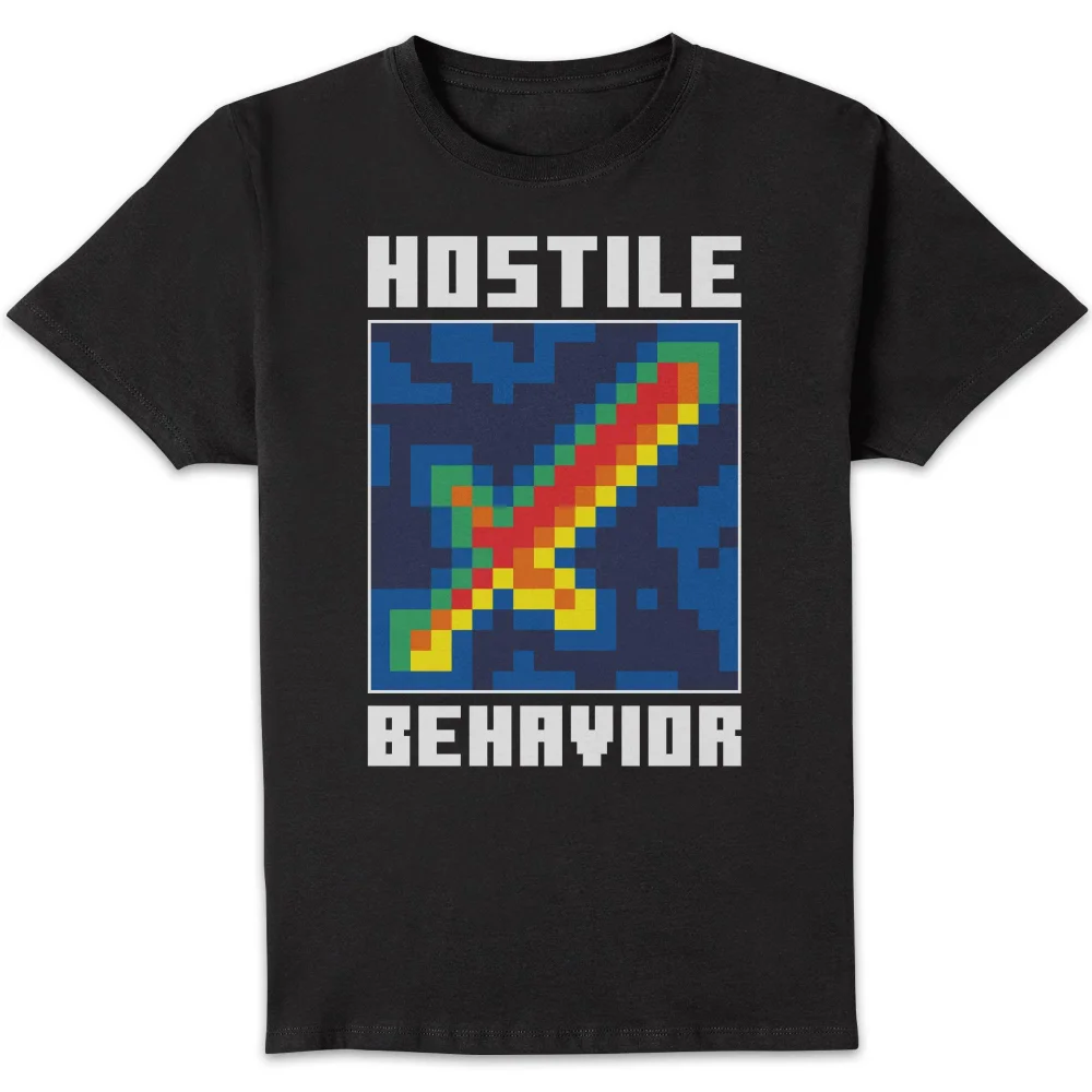 Minecraft Hostile Behavior Unisex T-Shirt - Black - S Image 1