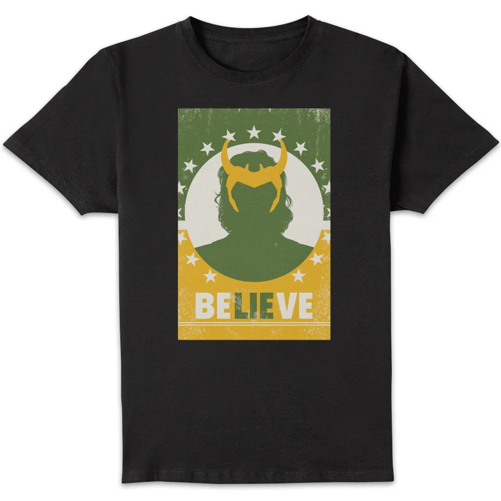 Marvel Loki Believe Unisex T-Shirt - Black - S Image 1