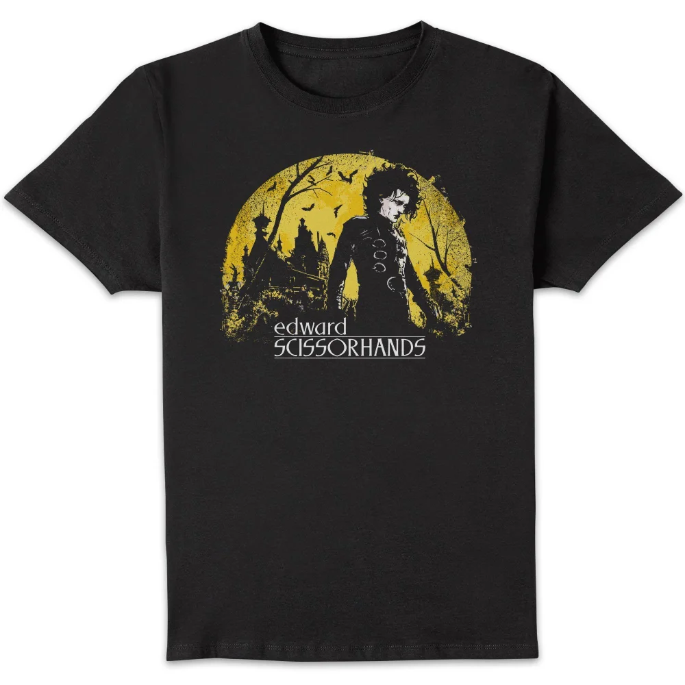 Edward Scissorhands Moonlight Unisex T-Shirt - Black - S Image 1